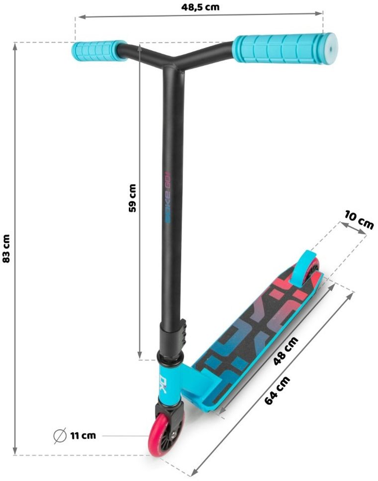 Soke, Go! hulajnoga wyczynowa, turkusowa