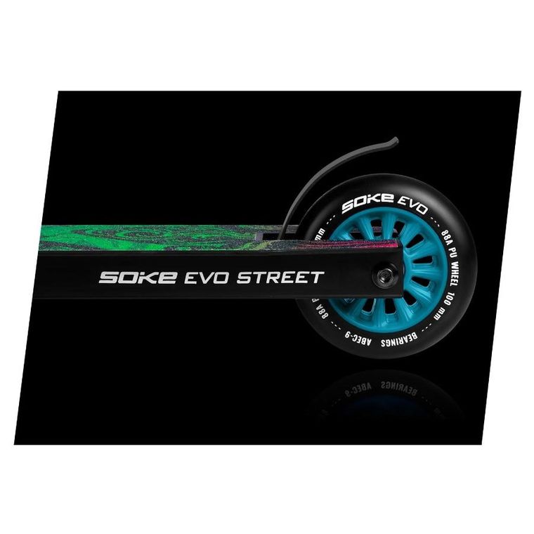 Soke, kółka do hulajnogi, 100 mm, niebieskie, 2 szt.