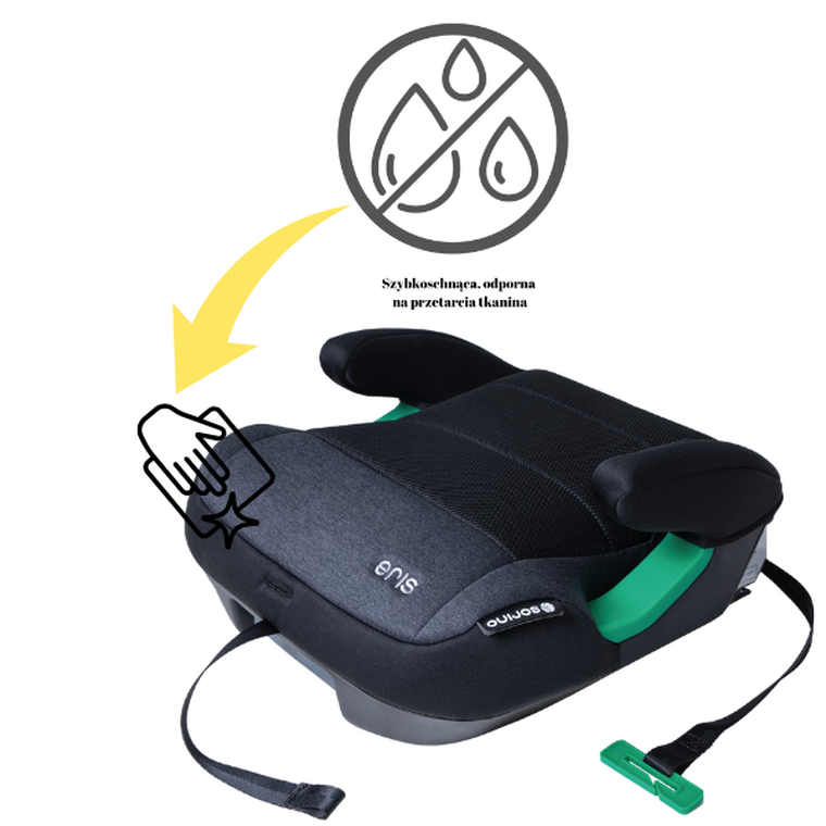 Sorino, Eris, podstawka samochodowa, black-grey, 125-150 cm