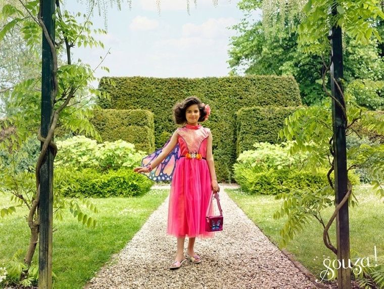 Souza! motyl Papillon, sukienka ze skrzydłami, kostium, 5-7 lat