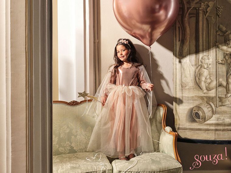 Souza! Philou, sukienka wizytowa tiulowa, z rękawami, 3-4 lata