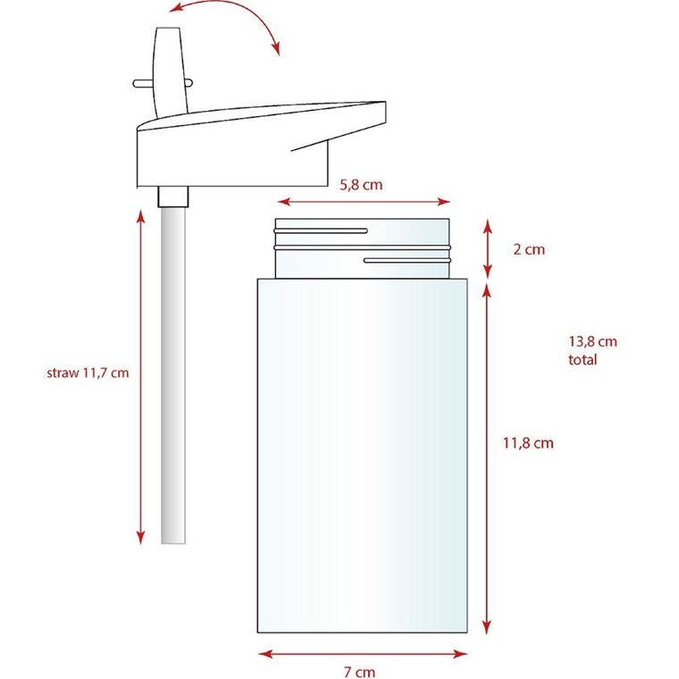 Spider-Man, Drink Up, bidon ze słomką, niebieski, 450 ml