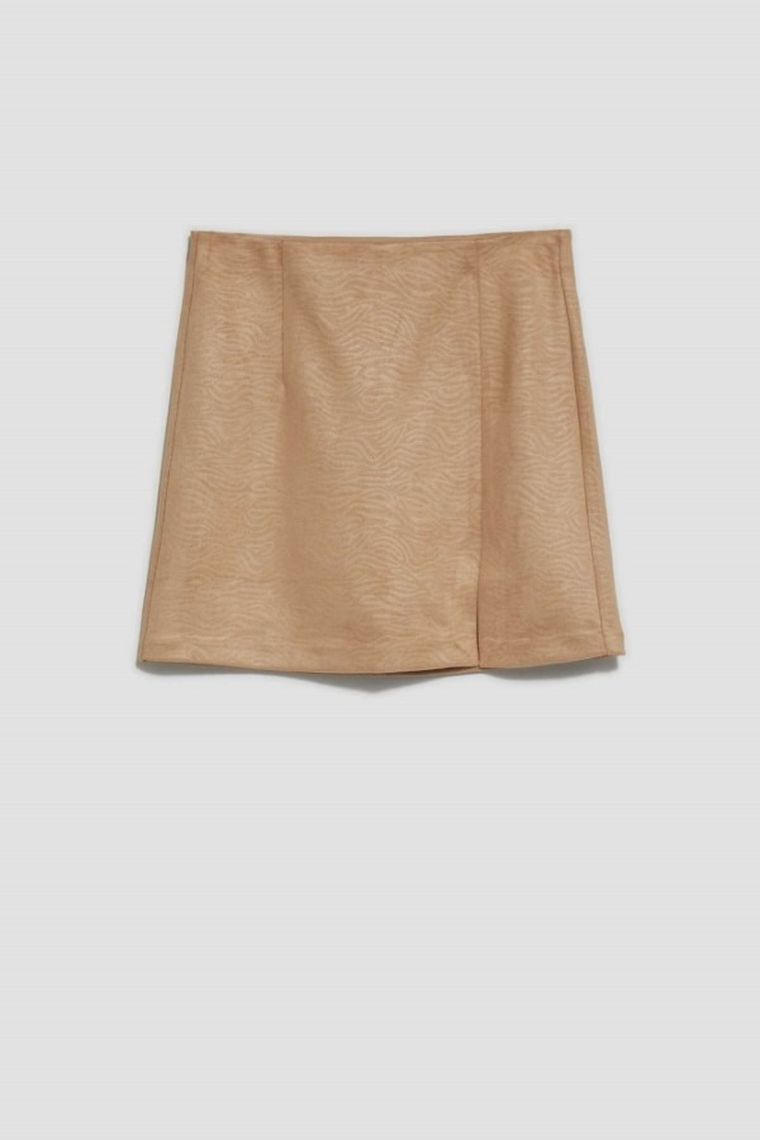 Spódnica damska, beżowa, Moodo