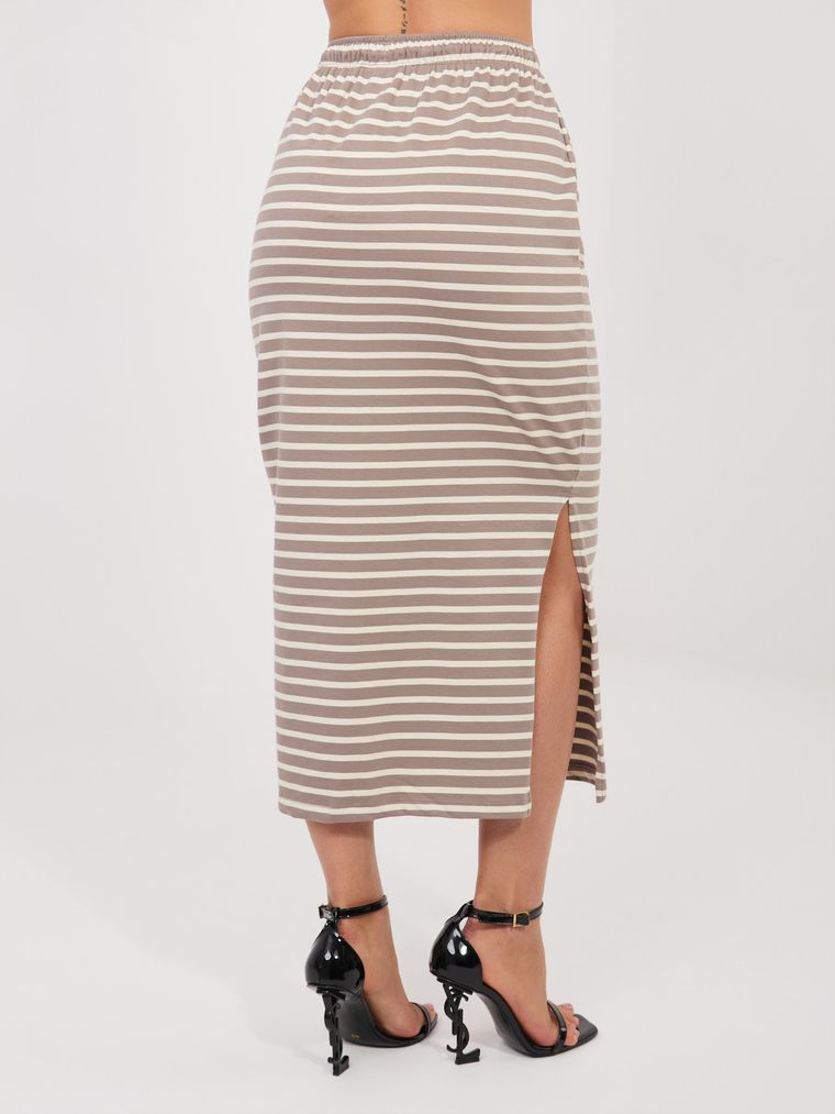 Spódnica damska, beżowa, Sublevel