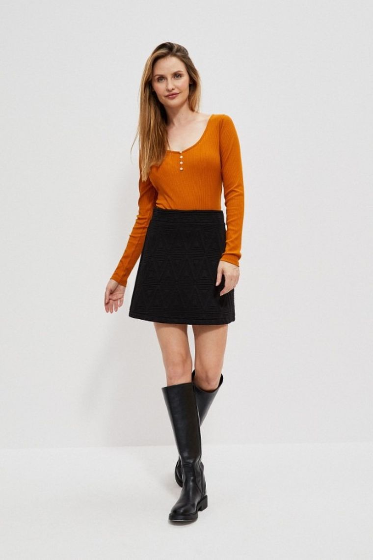 Spódnica damska, czarna, Moodo