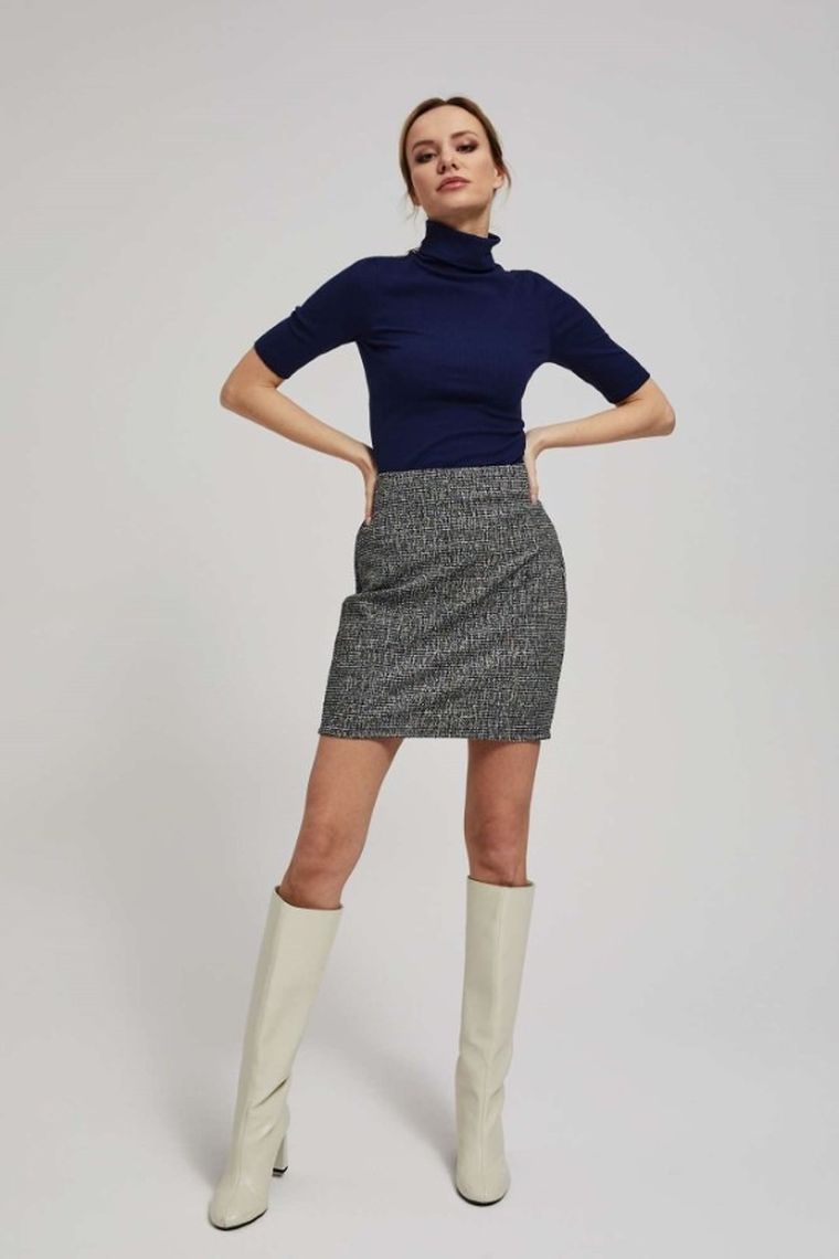 Spódnica damska, czarna, Moodo