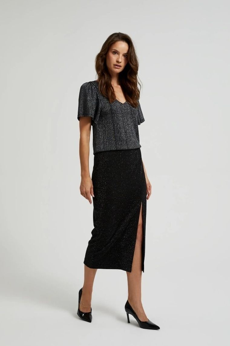 Spódnica damska, czarna, Moodo