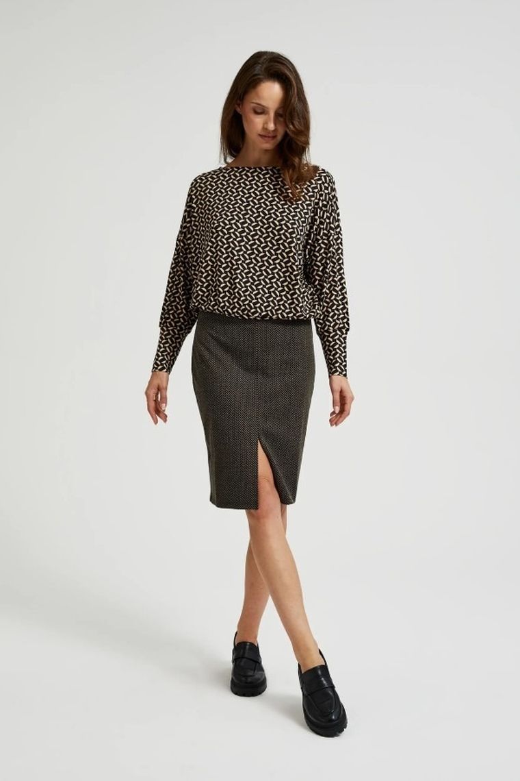 Spódnica damska, czarna, Moodo