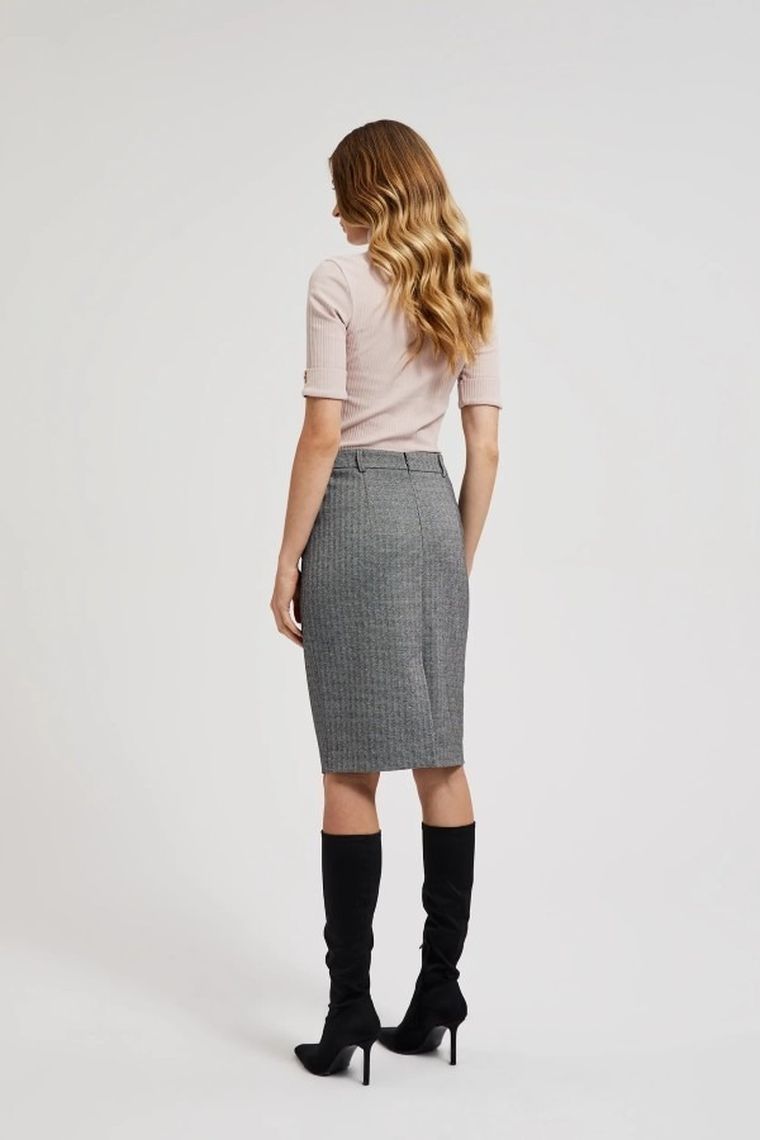 Spódnica damska, szara, Moodo