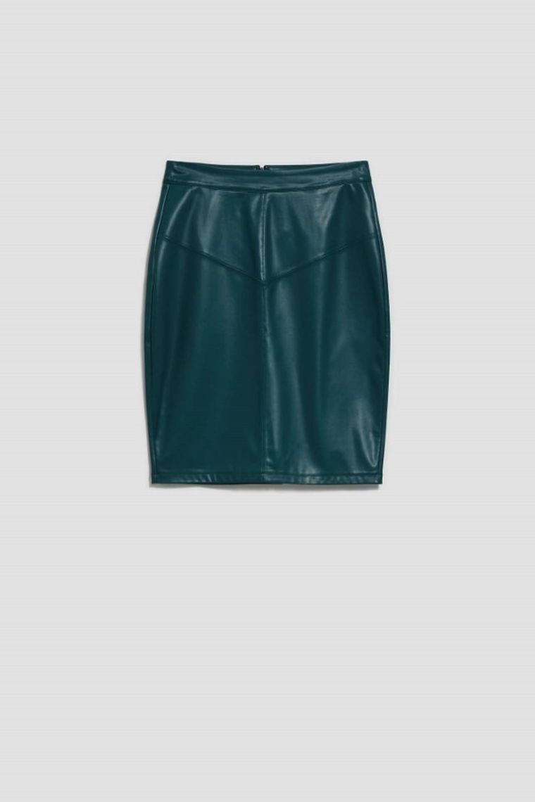 Spódnica damska, zielona, Moodo