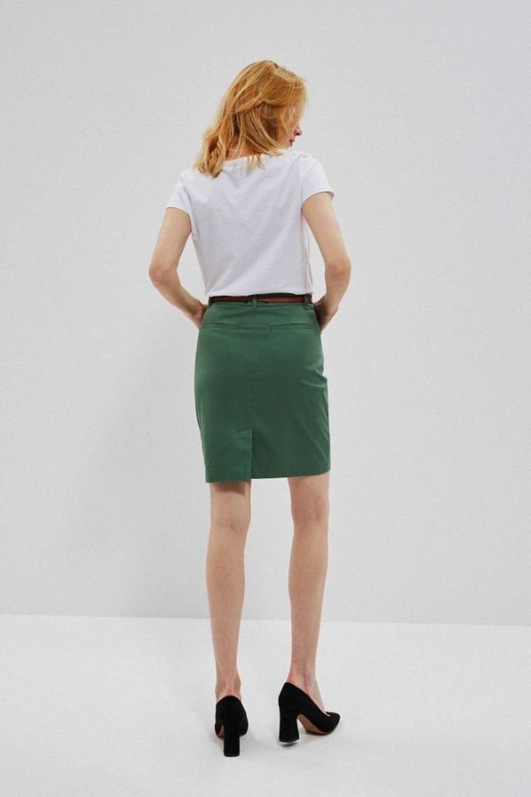 Spódnica damska, zielona, Moodo