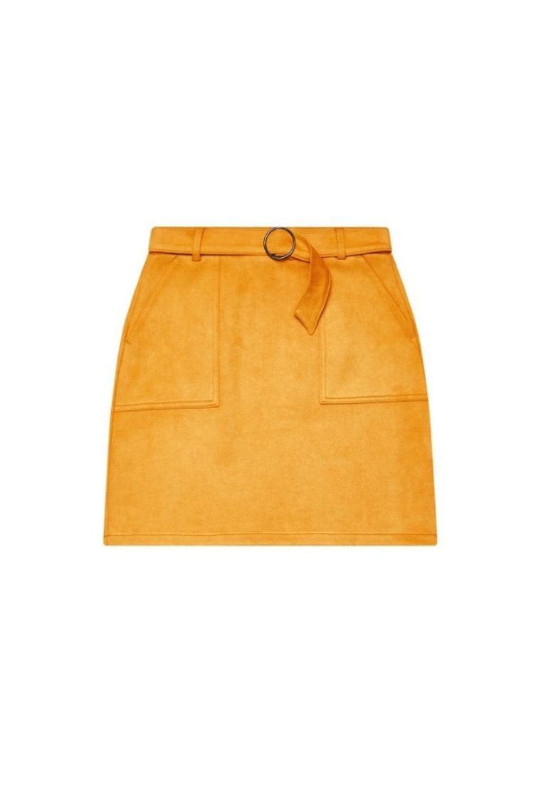 Spódnica damska, żółta, Moodo