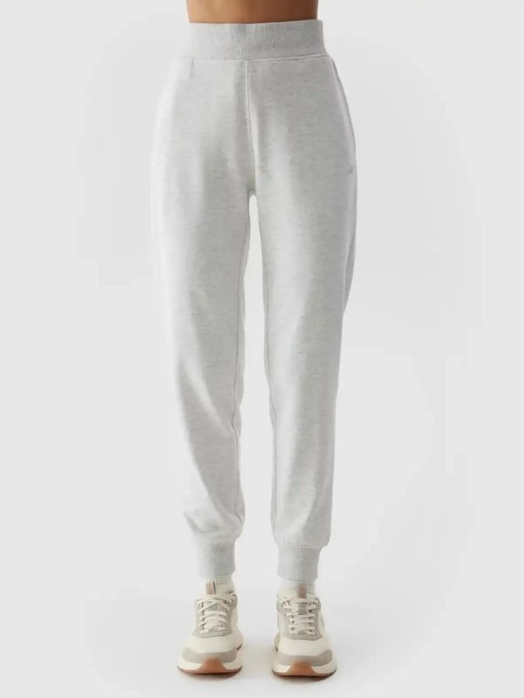 Spodnie dresowe damskie, szare, 4F