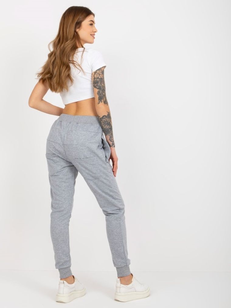 Spodnie dresowe damskie, szare, Lily Rose