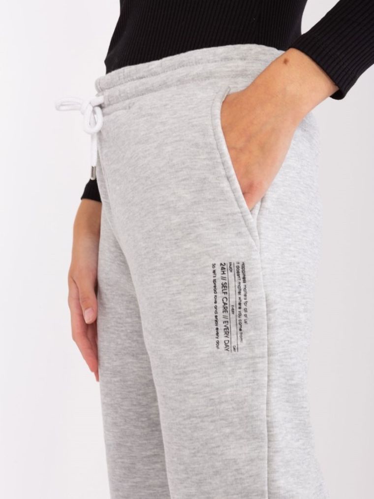 Spodnie dresowe damskie, szare, Sublevel