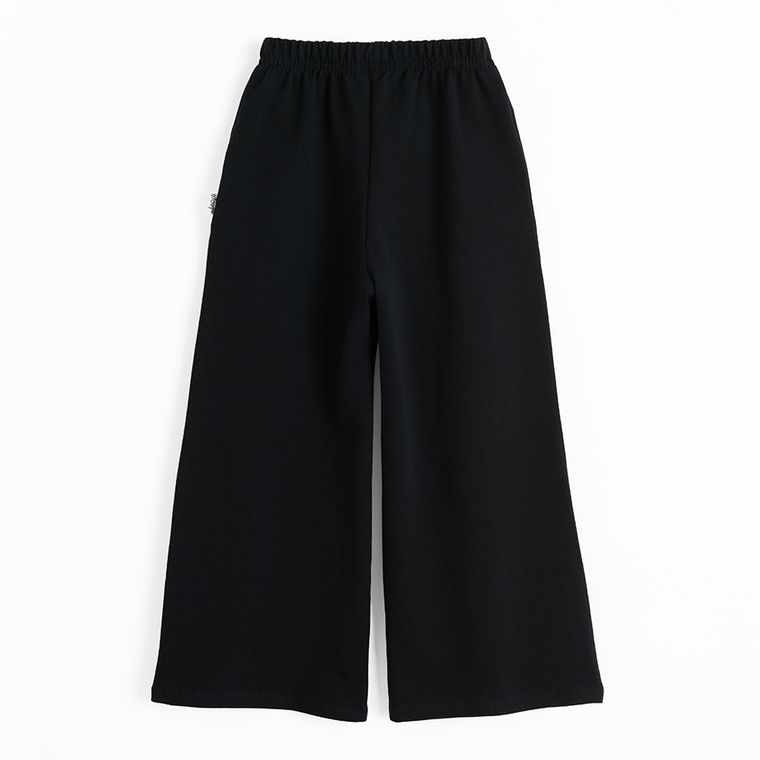 Spodnie dresowe dziewczęce, czarne, Nicol