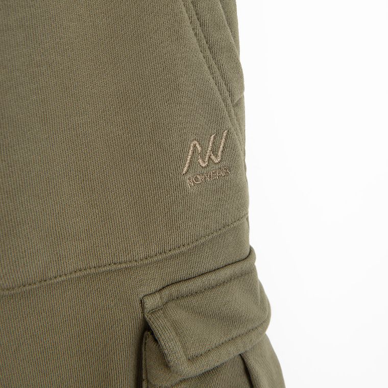 Spodnie dresowe khaki cargo regular NOWEAR