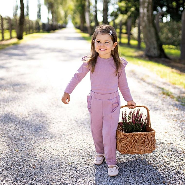 Spodnie dziewczęce, fioletowe, Eevi
