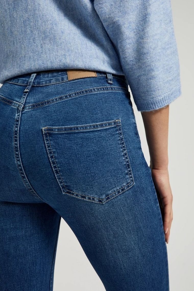 Spodnie jeansowe damskie, granatowe, Moodo