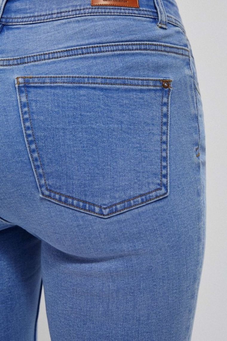 Spodnie jeansowe damskie, niebieskie, Moodo