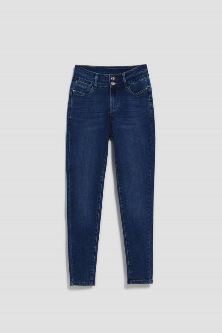 Spodnie jeansowe damskie, niebieskie, Moodo