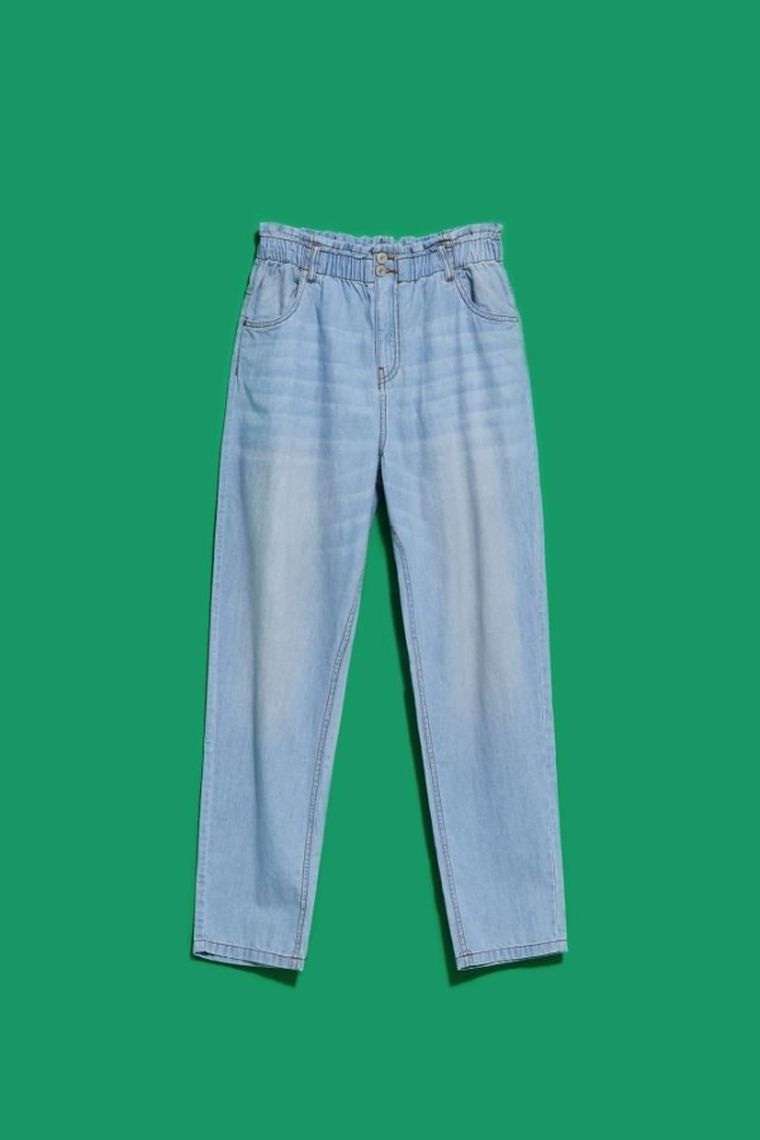 Spodnie jeansowe damskie, niebieskie, Moodo