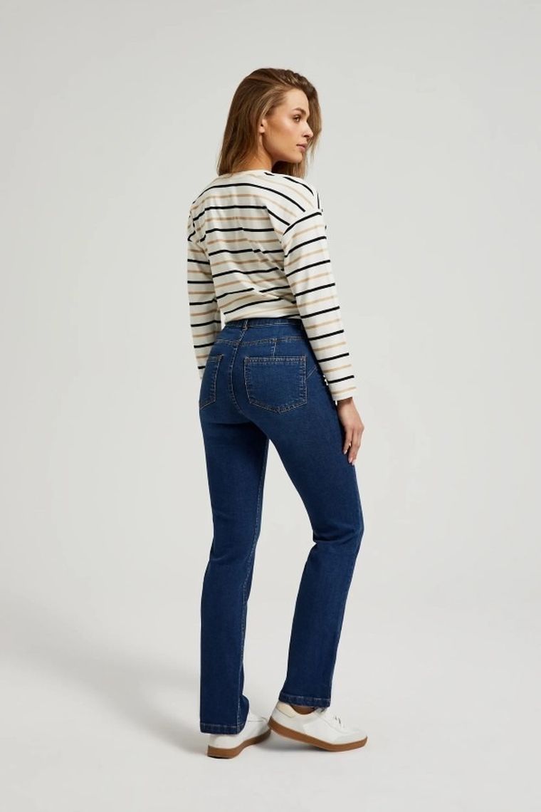 Spodnie jeansowe damskie, niebieskie, Moodo