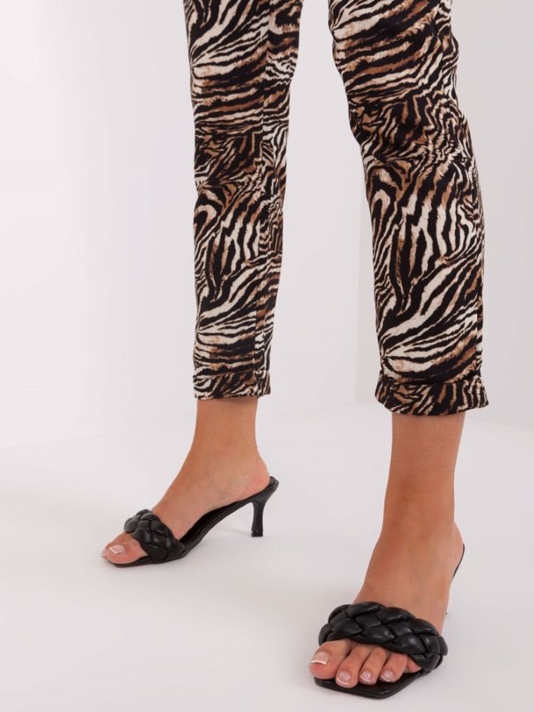 Spodnie materiałowe damskie, mix, Italy Moda