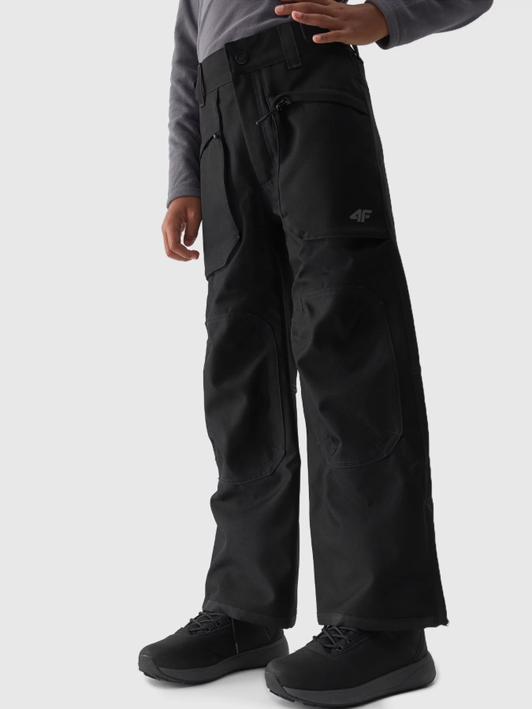 Spodnie narciarskie chłopięce, czarne, 4F