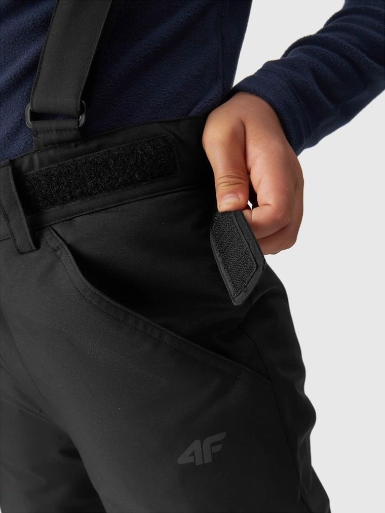 Spodnie narciarskie chłopięce, czarne, 4F