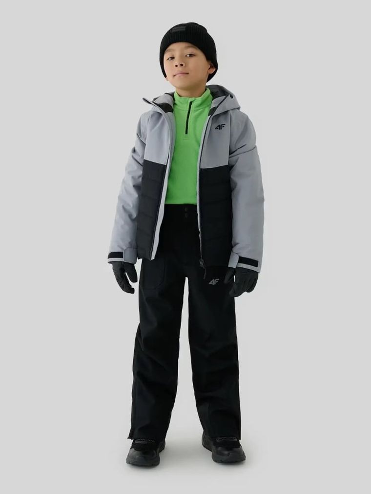 Spodnie narciarskie chłopięce, czarne, 4F