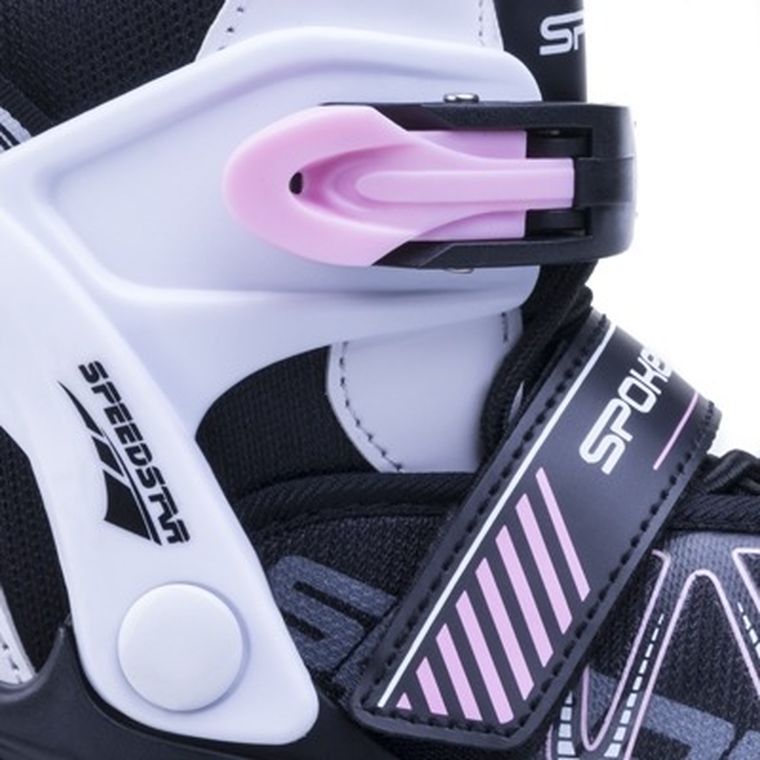 Spokey, Speedstar, rolki regulowane, róż, rozmiar 33-36