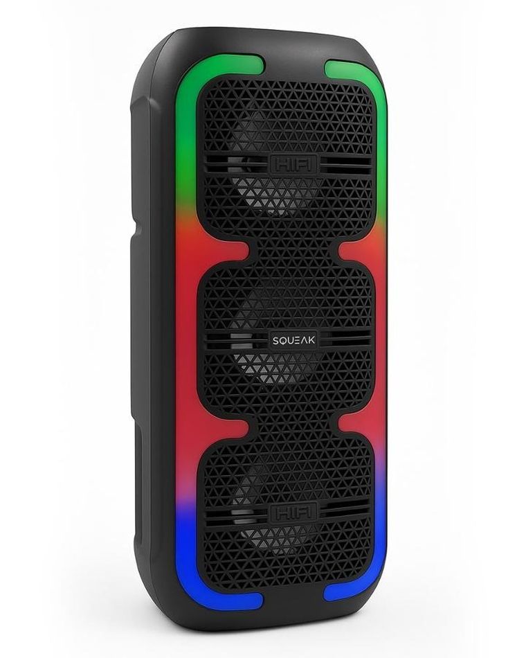 Squeak, BeatOne, głośnik karaoke, bluetooth 5.3, 45W, MICROSD, AUX, USB-C, SQ1009