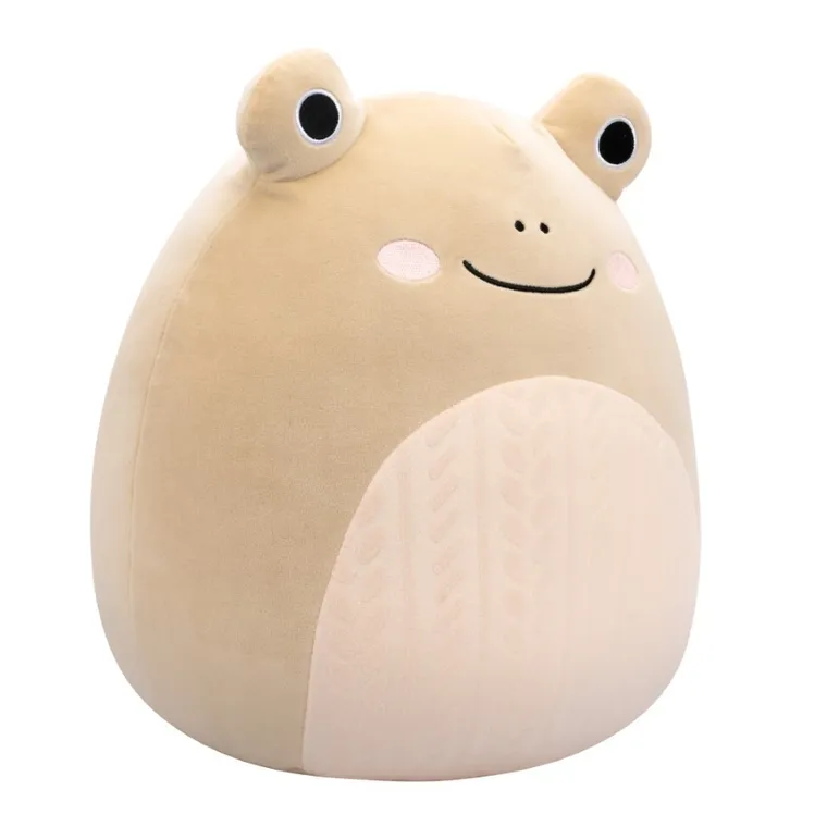 Squishmallows, Medium Plush, Tan Frog, beżowa żaba, maskotka, 30 cm