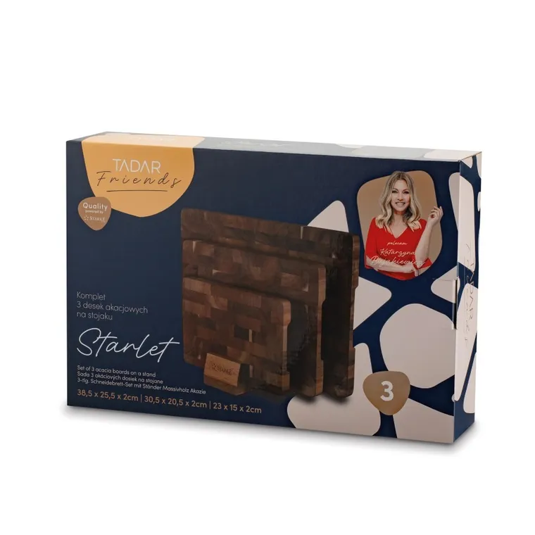 Starke Pro, Starlet, komplet desek akacjowych na stojaku