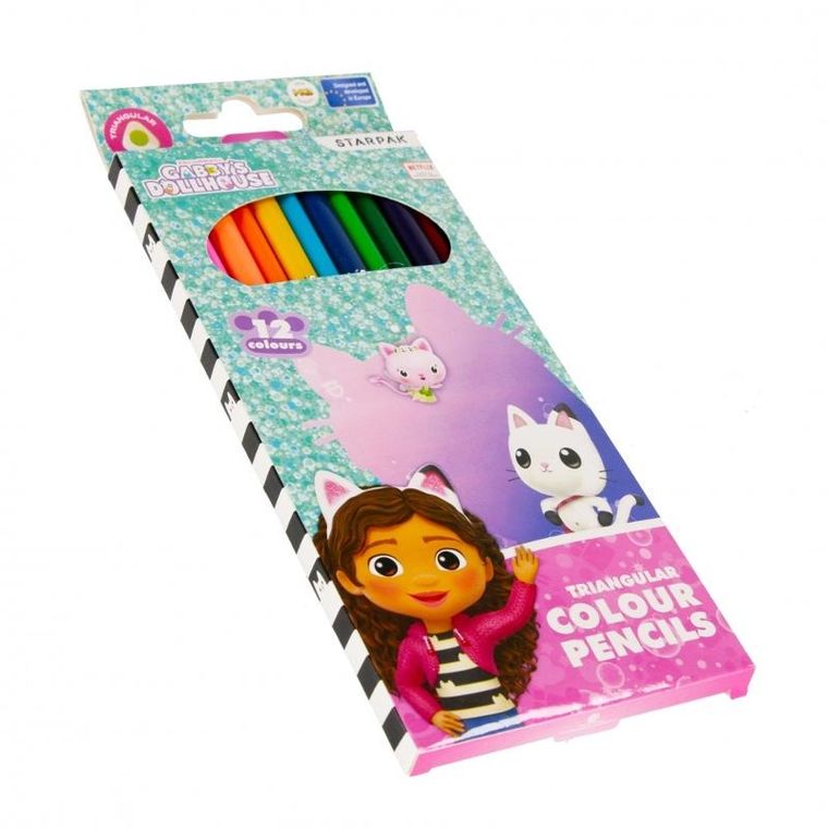 Starpak, Koci Domek Gabi, kredki ołówkowe, 12 kolorów