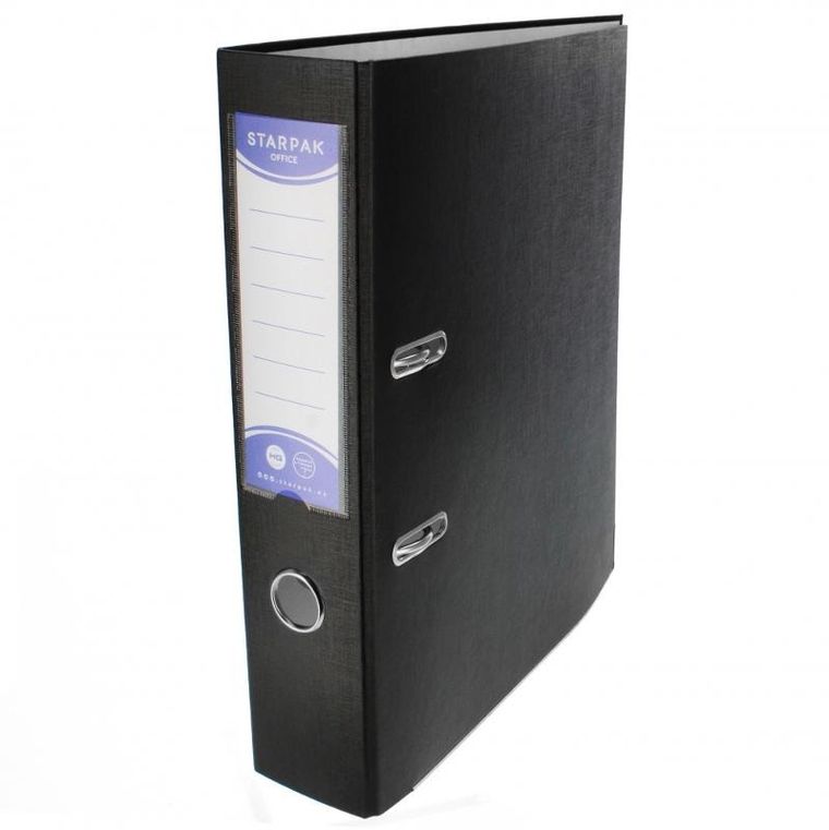 Starpak, segregator A4, okuty, czarny