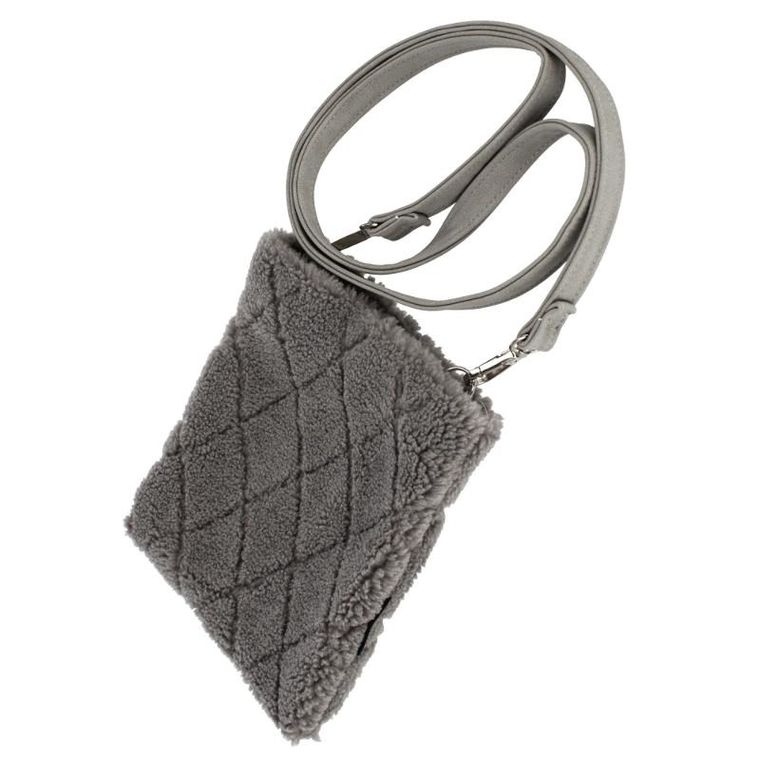 Starpak, torebka pluszowa, szara