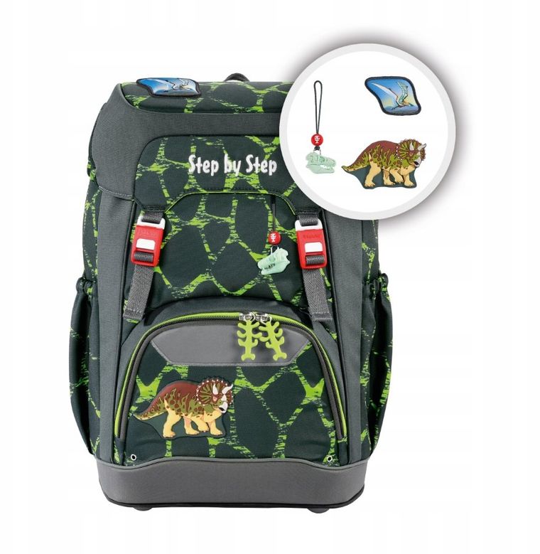 Step by Step, Grade, plecak szkolny, 1-komorowy, Dino Tres