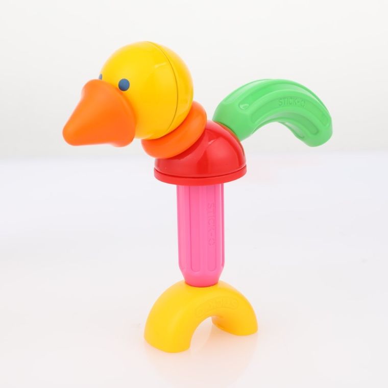 Stick-O, niedźwiedź, klocki magnetyczne, 10 elementów