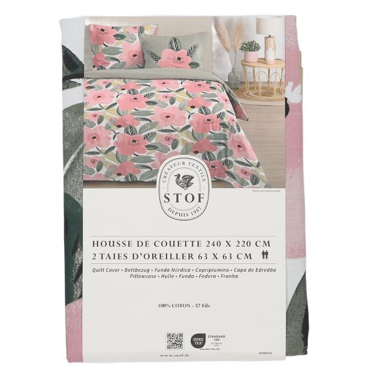 Stof, komplet pościeli bawełnianej, Dorine, 240-220 cm