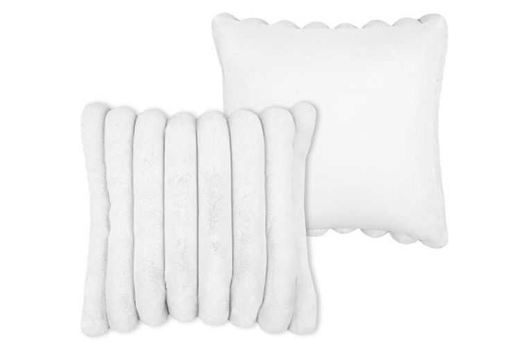 Stof, Polary, poduszka dekoracyjna, w grube prążki, 45-45 cm