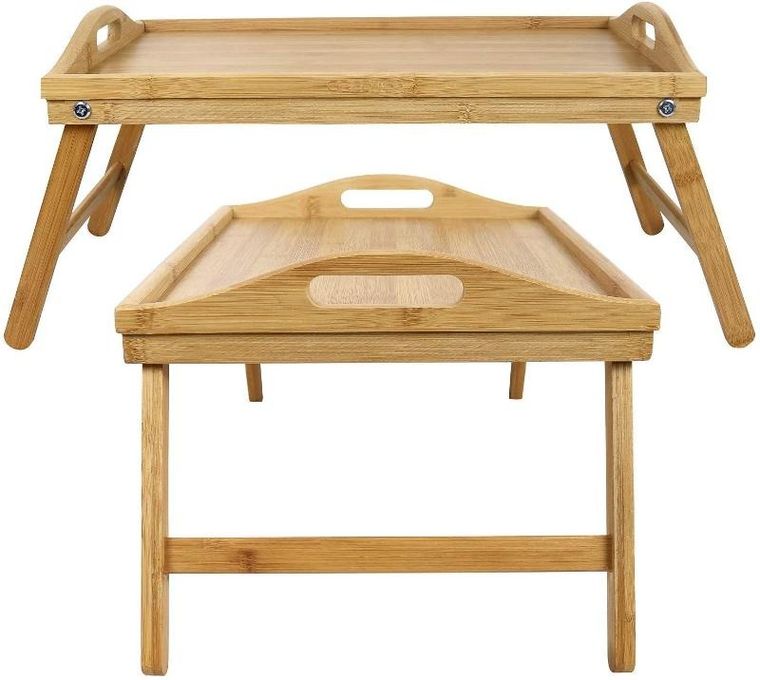 Stolik śniadaniowy do łóżka, taca bambusowa