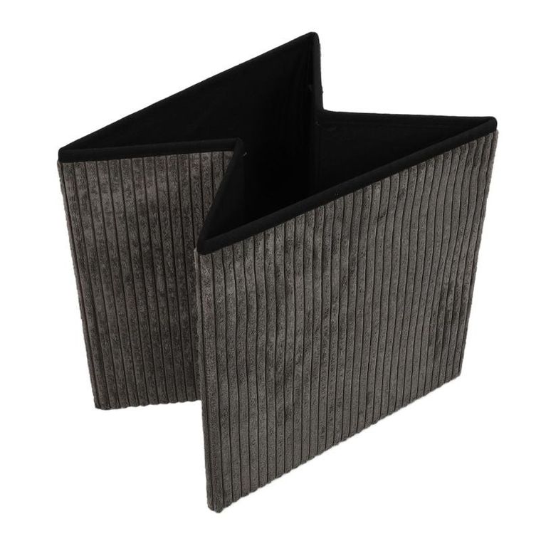 Storage Solutions, pufa ze schowkiem sztruksowa, Tobo, 38-38-38 cm