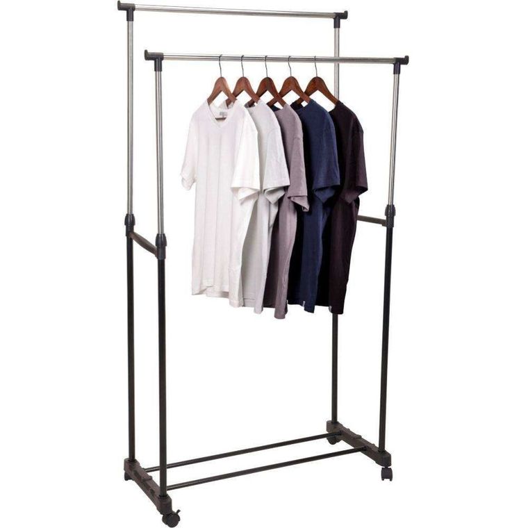 Storage Solutions, wieszak podwójny na kółkach