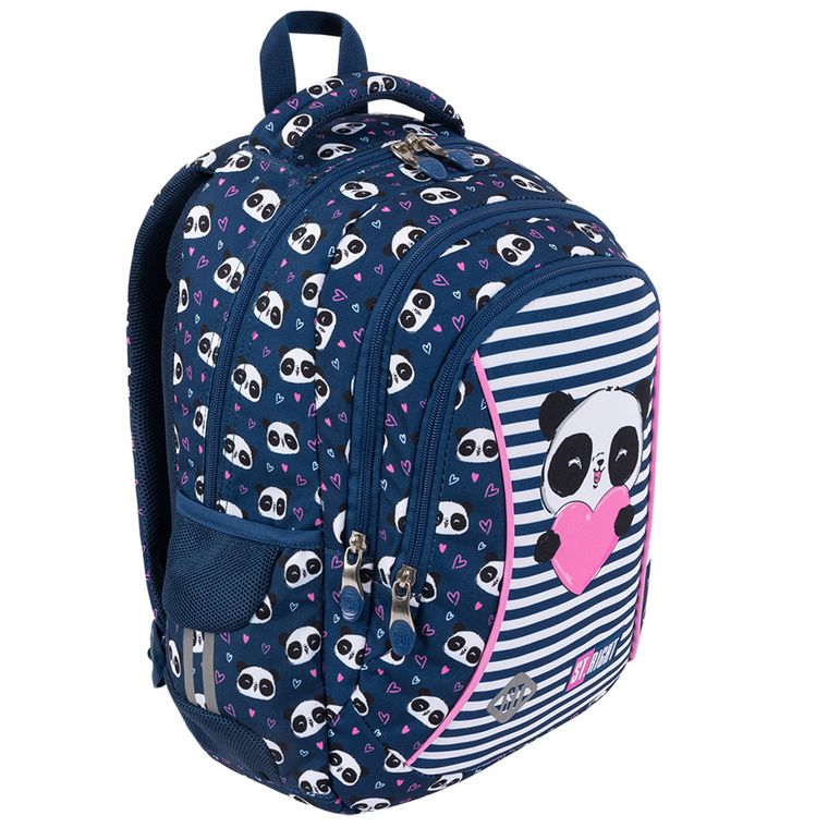 St.Right, plecak szkolny, 3-komorowy, Love Panda