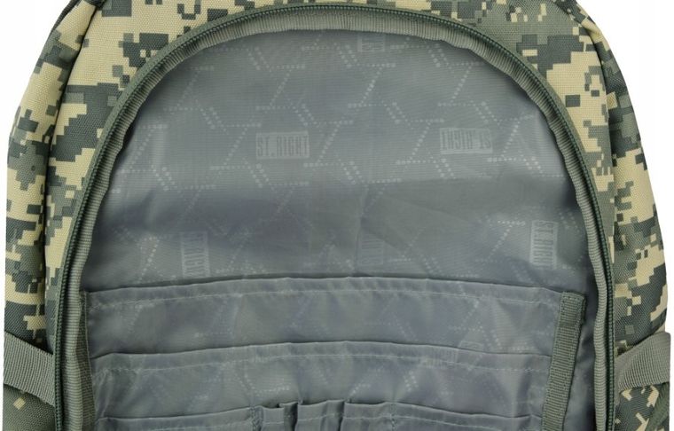 St.Right, plecak szkolny, 4-komorowy, Military Grey