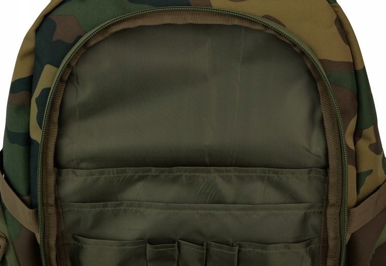 St.Right, plecak szkolny, 4-komorowy, Military Woodland