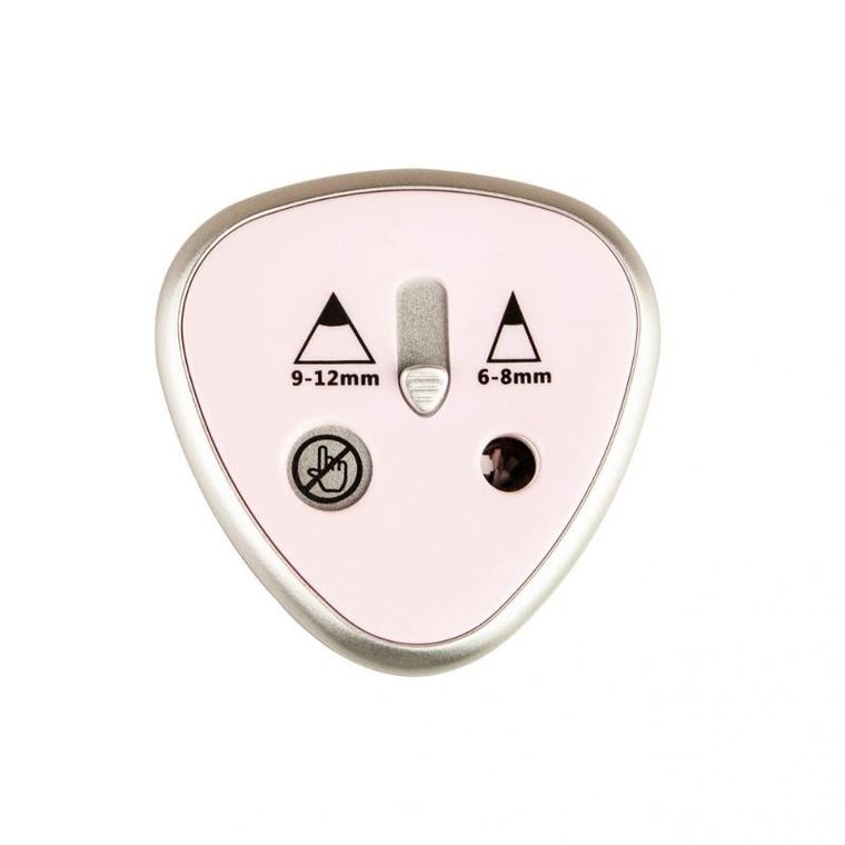 Strigo, temperówka elektryczna, 2 ostrza, różowa