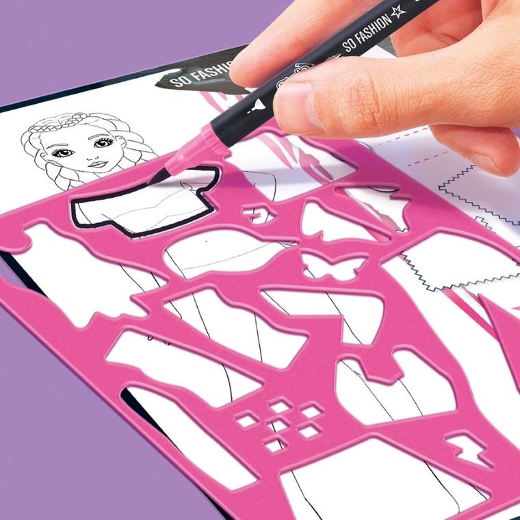 Style4Ever, Projekt Moda, Szkicownik, zestaw kreatywny z naklejkami